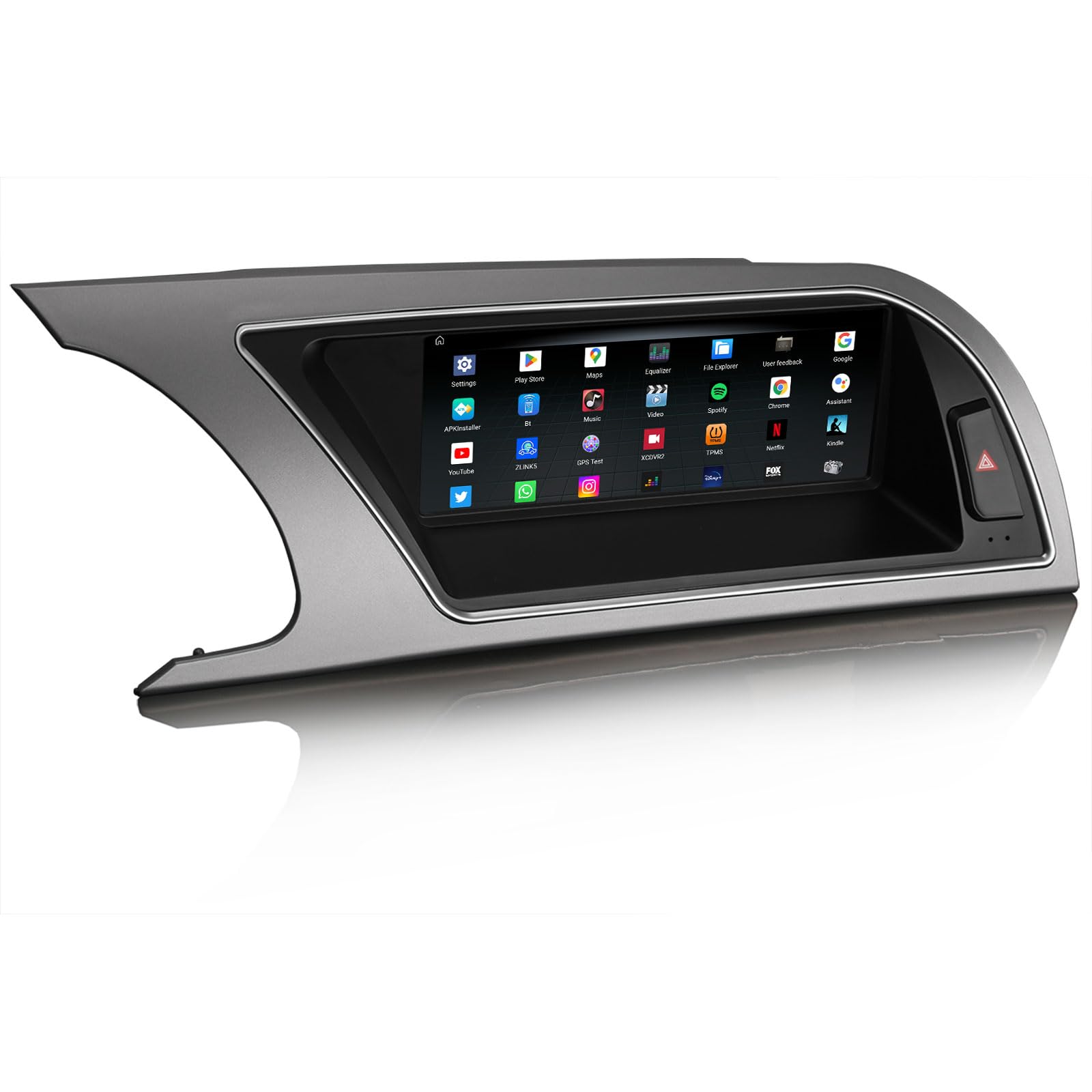8,8 cala 8-rdzeniowy Android 14 radio samochodowe do Audi A5 2009-2016, obsługuje nawigację GPS, bezprzewodowe, Carplay, IPS, WiFi, 4G, WiFi, DAB+, DVR, 64 GB ROM
