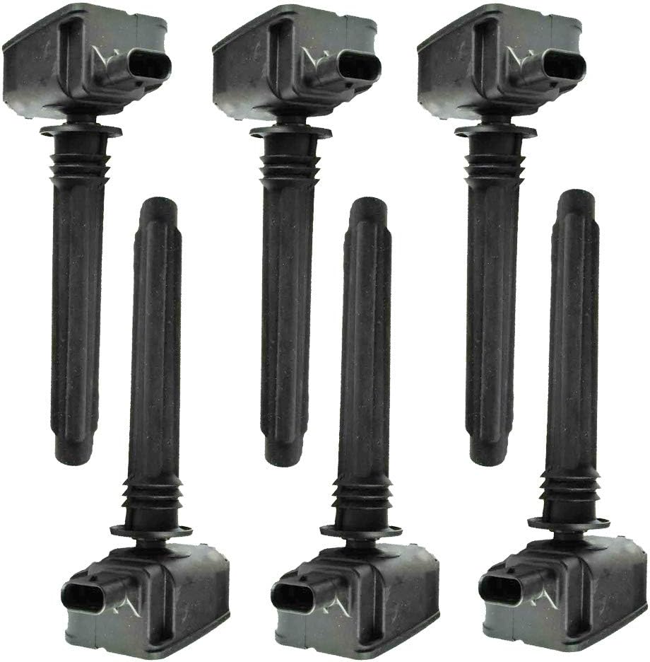 3 Pins Ignition Coil Pack Compatible With Chrysler Pacifica Jeep Cherokee Grand Cherokee IV V Wrangler IV Dodge Durango RAM 1500 3.6 V6 2010- Replaces OEM 68223569AB UF807 0221504038 (1)