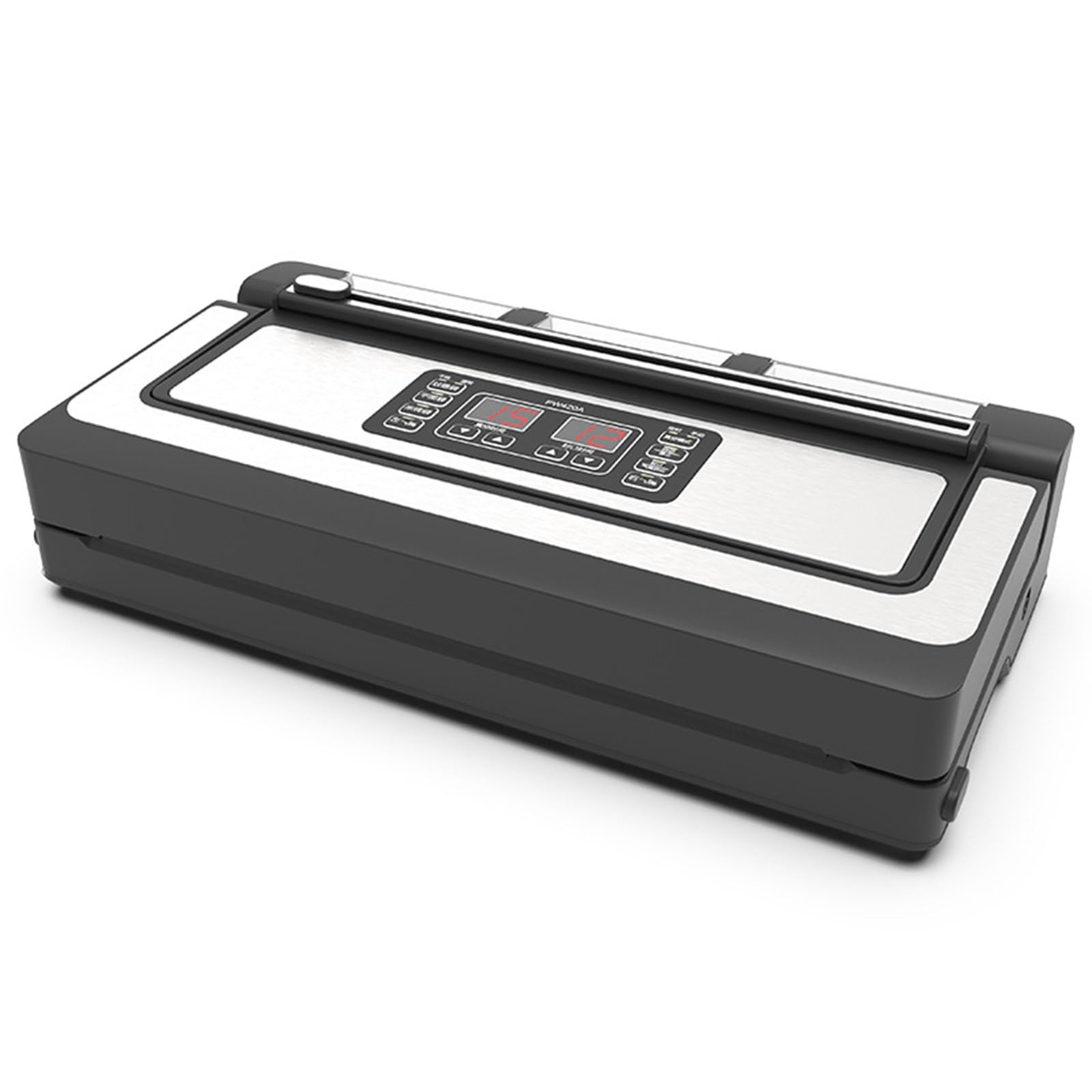 KRYANFEN Vacuum Sealer Machine Food Vacuum Sealer Machine 42cm Sealing Bar Dual Nozzles 90KPa 3 Pumps for Whole Fish Bread Kitchen Meat Bulk Food 220V