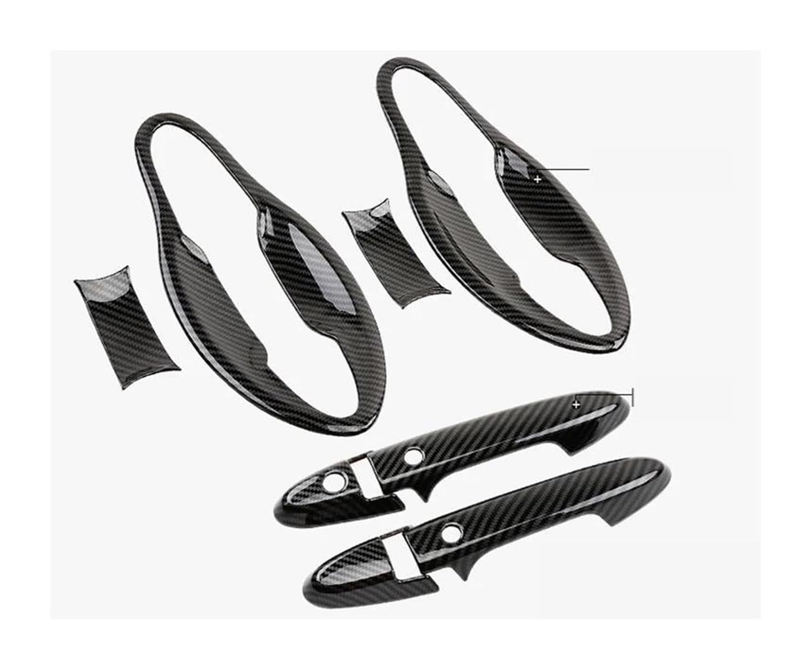 Hckclmbmzw E For Hrv Hr-V For Vezel 2014-2019 C287 Protectiv Cover Door Handl Outer Bowls Trim Assecories Car Styling Stickers Door Handl Cover(E)