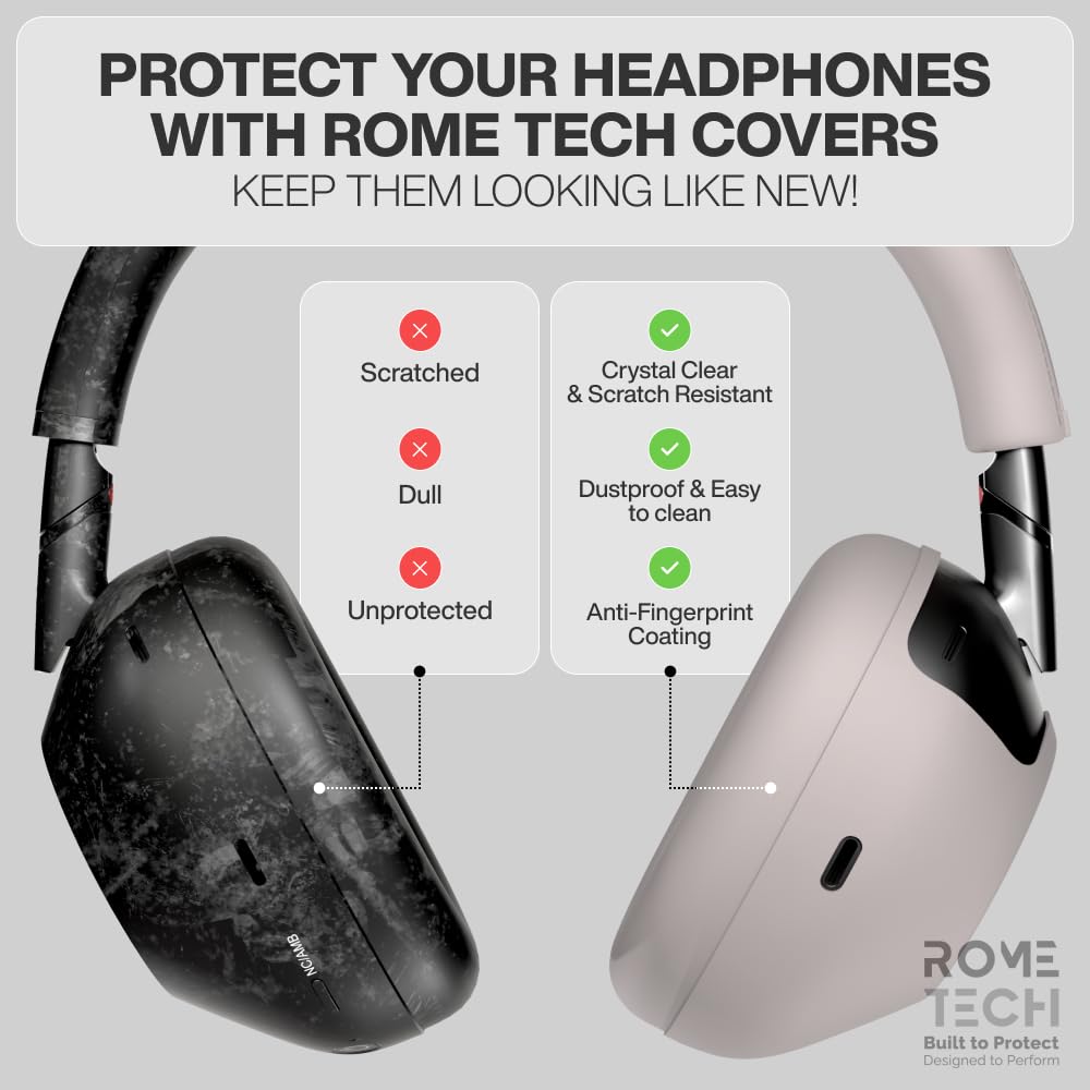 ソニー(SONY)WH-1000XM6 カバー付き Amazon.com: Case Cover Set Compatible with Sony Headphones