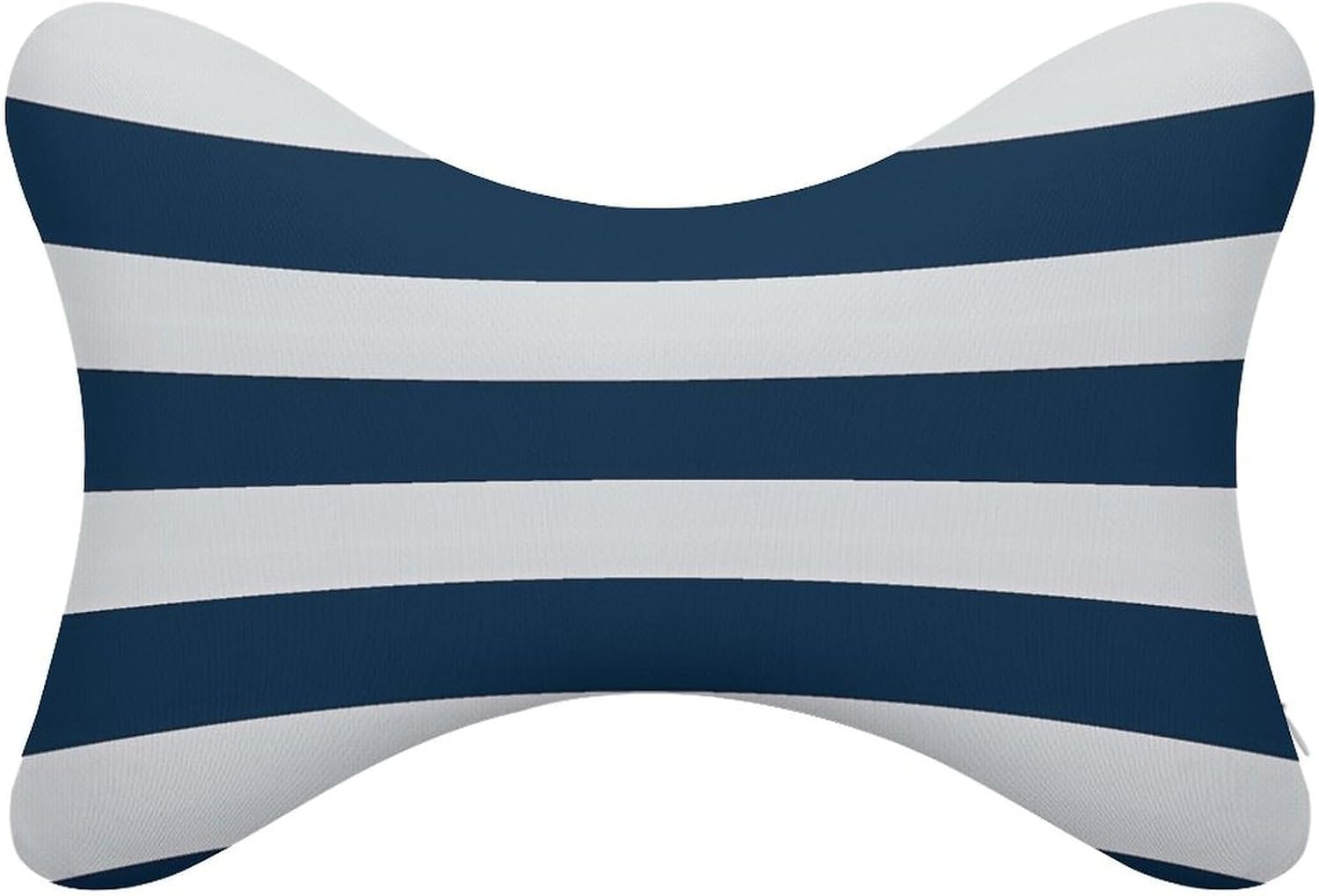 Navy Blue and White Stripe 2 Pack Car Neck Pillow Car Headrest Soft Car Pillow for Most Cars