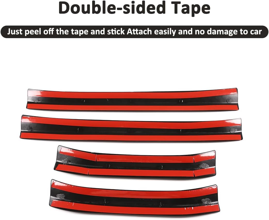 ABS Black Door Sill Scuff Plate Insert Trim For Land Rover Defender 110 2020-2024 Car Accessories
