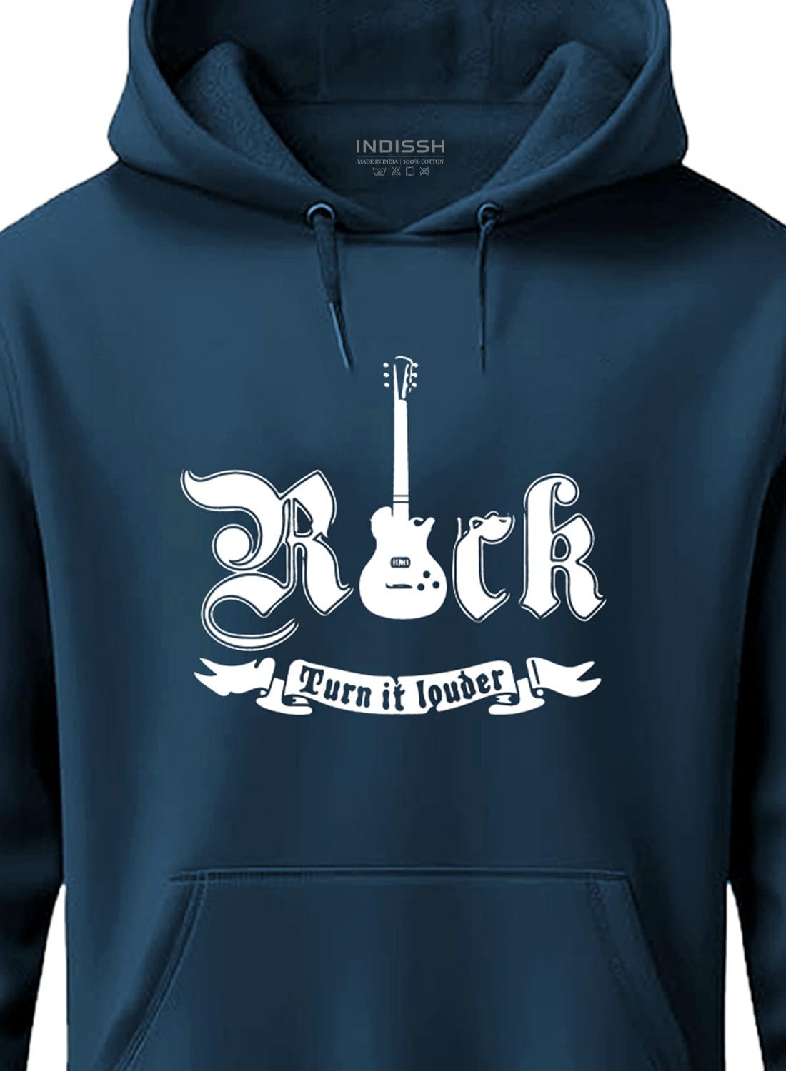 INDISSH MU-METAL2 - Felpa con cappuccio, unisex, con stampa sul davanti, per ragazze e ragazzi