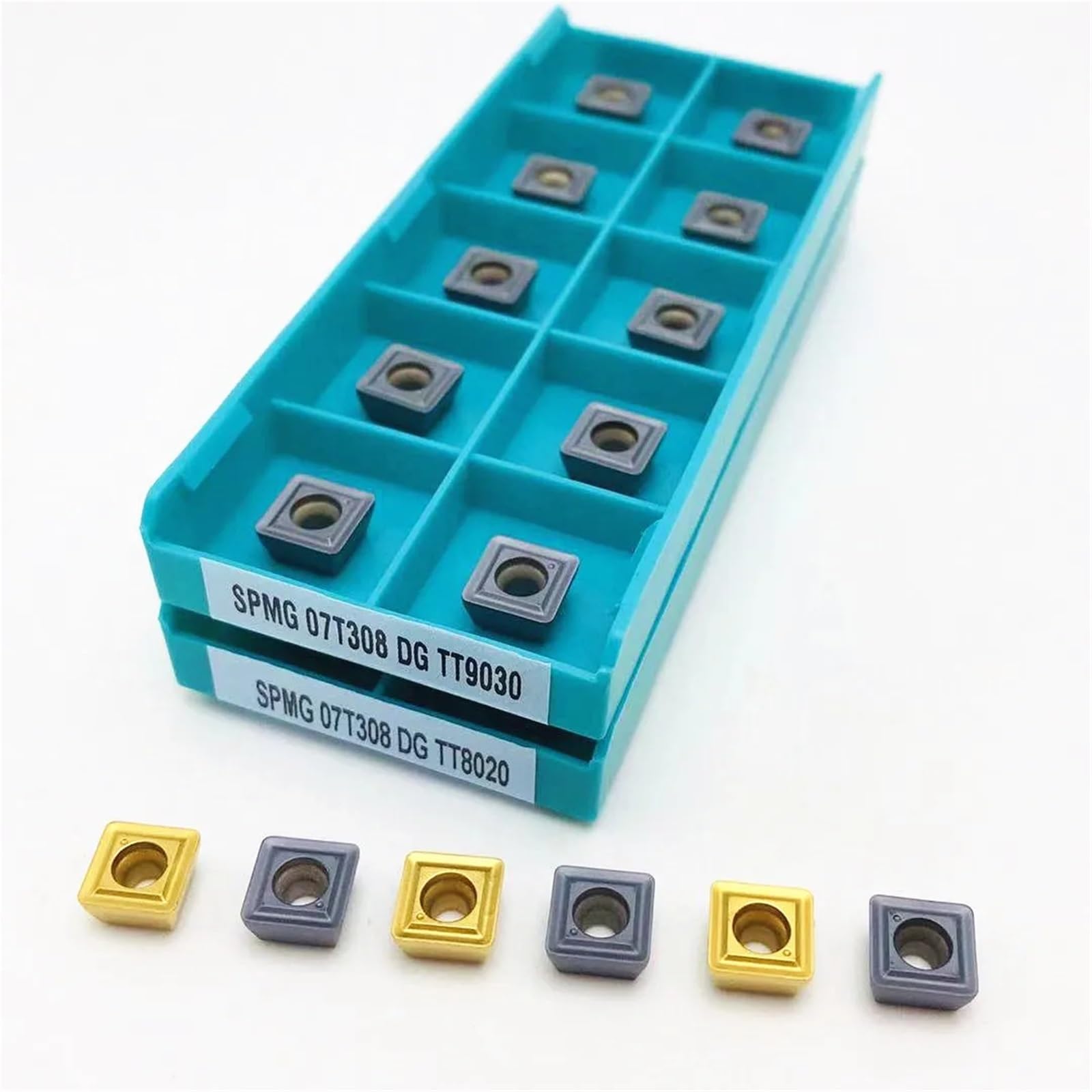 10 Piezas Para Portaherramientas Indexables De Taladro En U SPMG(SPMG050204 DG TT9030)