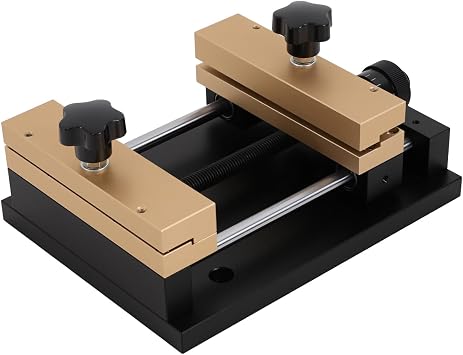 Metal Sheet Cutting Holder,Marking Machine Fixture,Metal Sheet Holder,Adjustable Aluminum Alloy Tool,Clamp Table Fixture for Marking Engraving Machine 4.72in Clamping Range