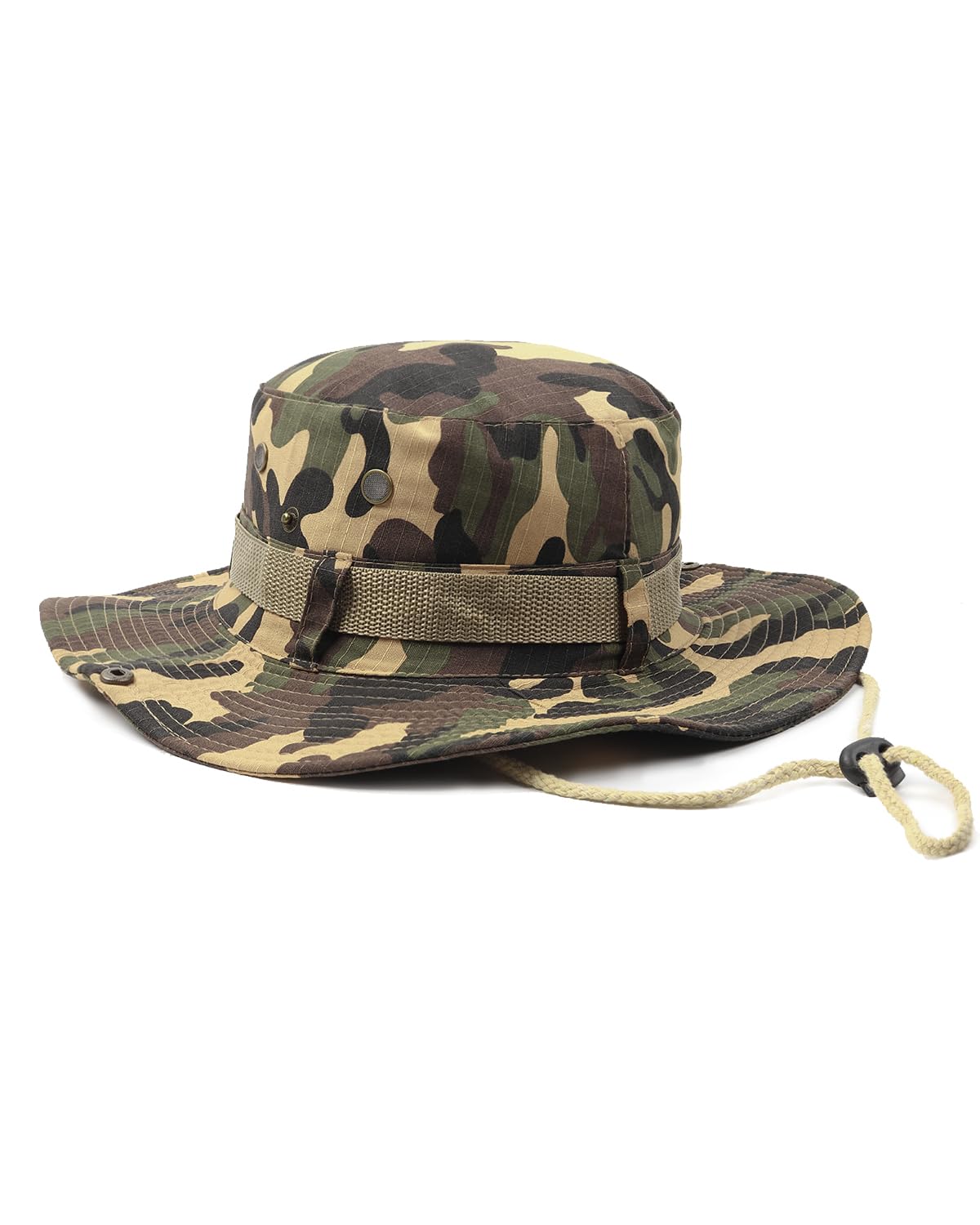 Feng Shui， Chapeaux de Soleil Boonie UV XXL, Chapeau Tactique Militaire pour Grosses têtes, Grands Chapeaux de Chasse Safari Bush Jungle pour randonnée Camping