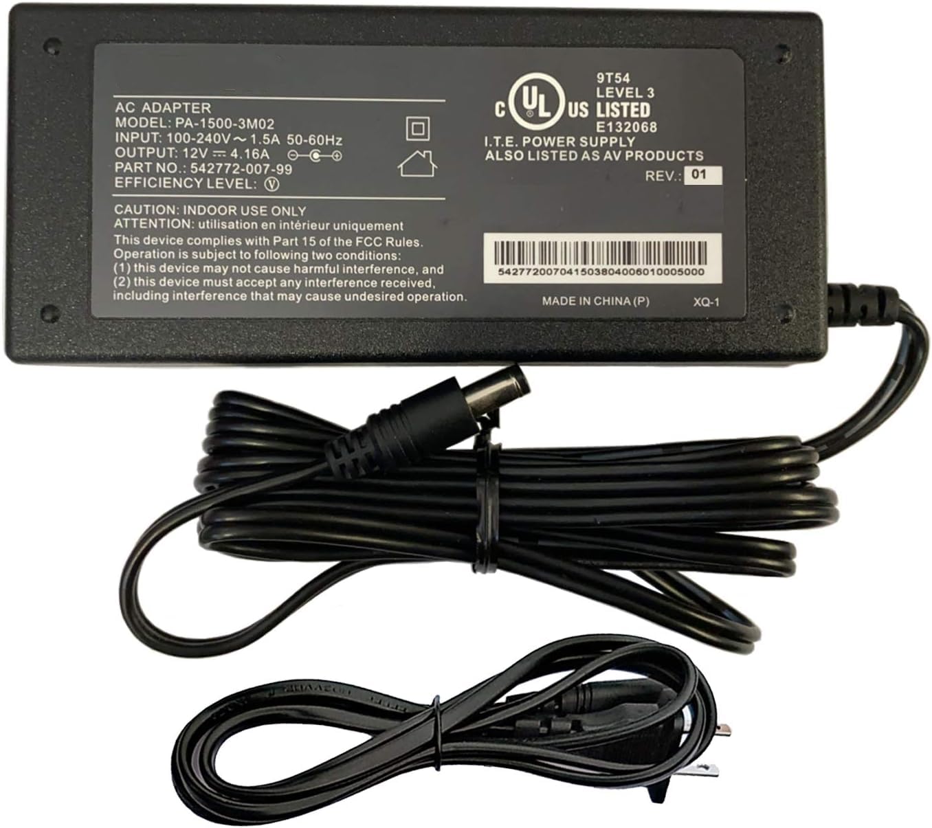 OEM 12V 4.16A Adapter for Liteon PA-1500-3M02 for Arris DCX3635 Set Top Box