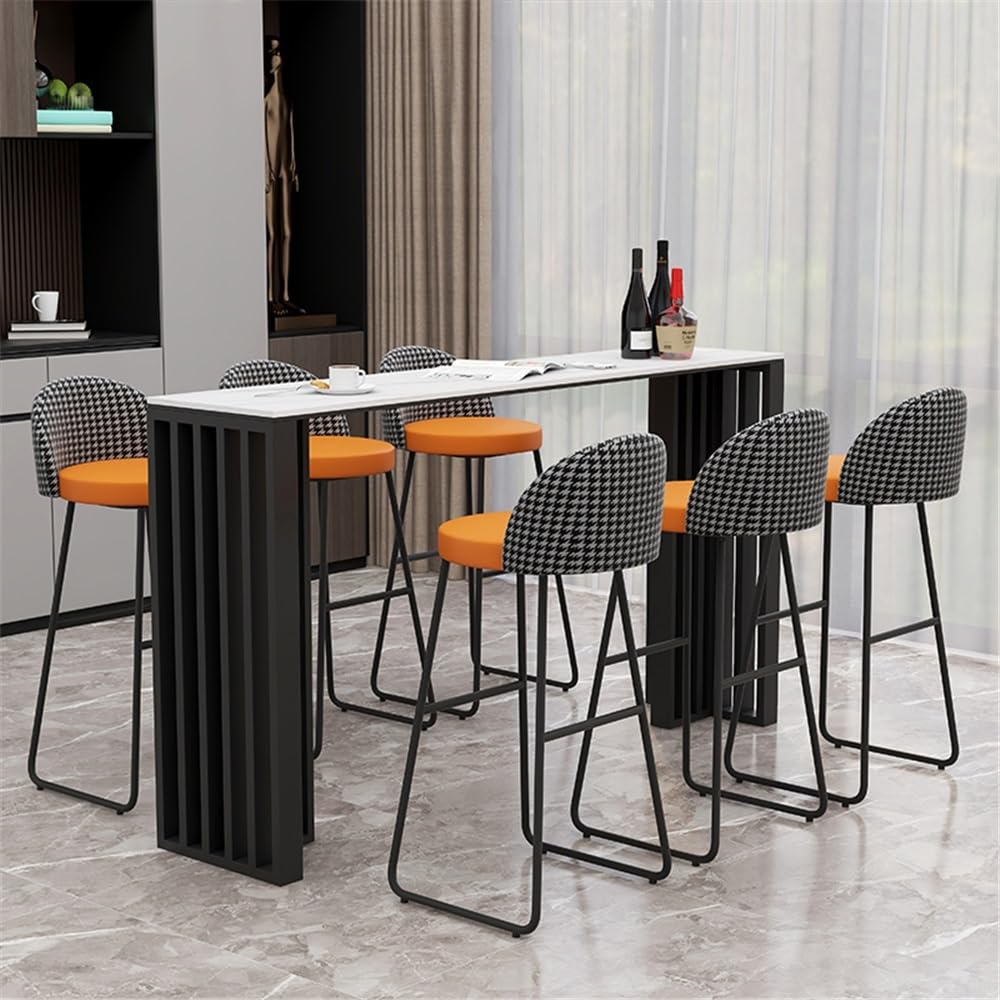 Table de Bar Table de Bar en Ardoise légère et Luxueuse, cloison Salon, Table Cuisine Simple, étroite Longue(Grand)