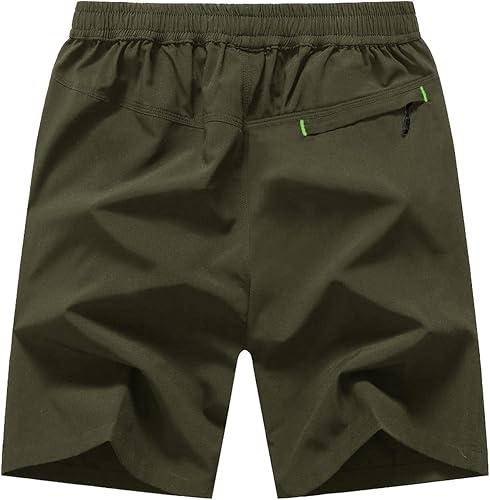 Miniatura 3 de TBMPOY Pantalones cortos de senderismo para hombre de 7 pulgadas, de secado rápido, atléticos, gimnasio, deportes al aire libre, entrenamiento,