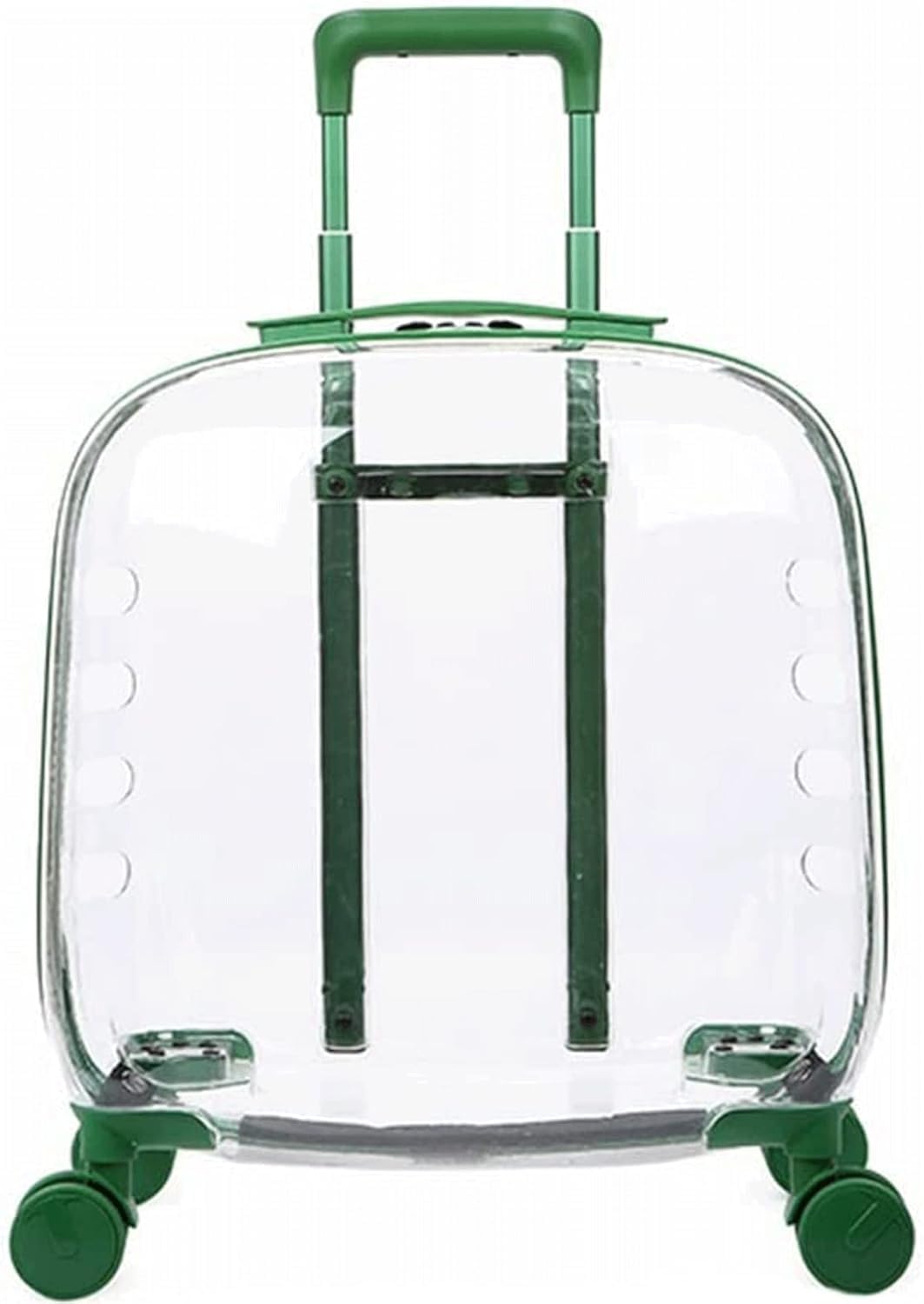 Transport léger et portable pour chats avec coque transparente et roulettes