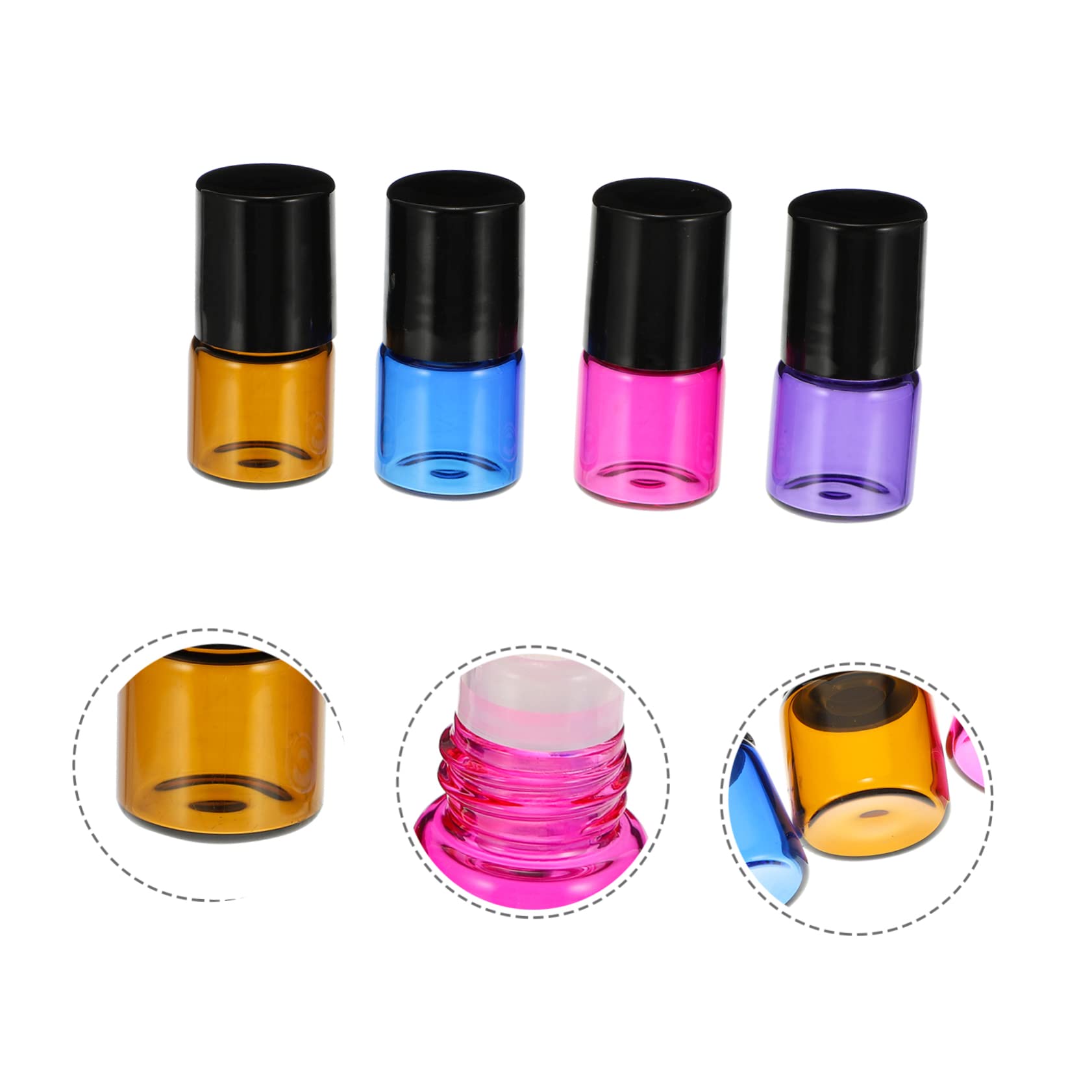 3 Sätze Teiliges Rollerflaschen Für Ätherische Öle Tragbare Spender Für Zuhause Und Reisen Für Und Aromatherapie 16 Stück * 3