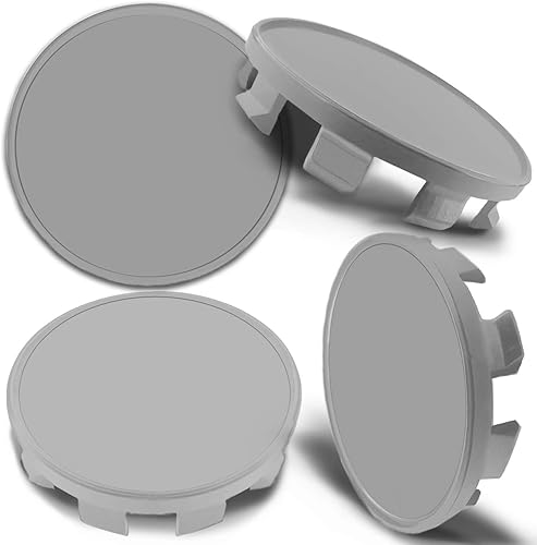 4 tapas centrales de aleación de 2.677 in compatibles con tapacubos BMW 36136783536, color gris CBS 0