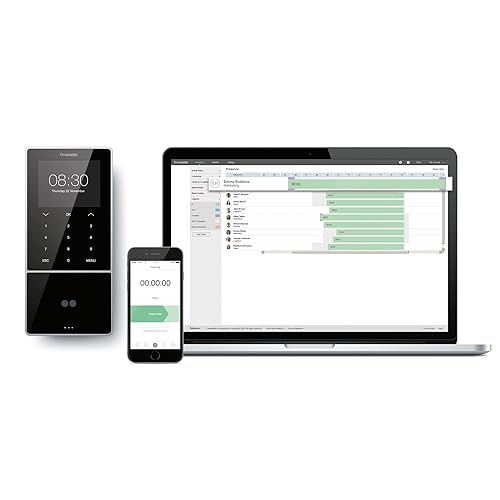 Miniatura 7 de TM-828 SC Reloj de tiempo para empleados con sensor de huellas dactilares, empareja con tarjetas de acceso sin contacto, insignia RFID, PIN, 2000
