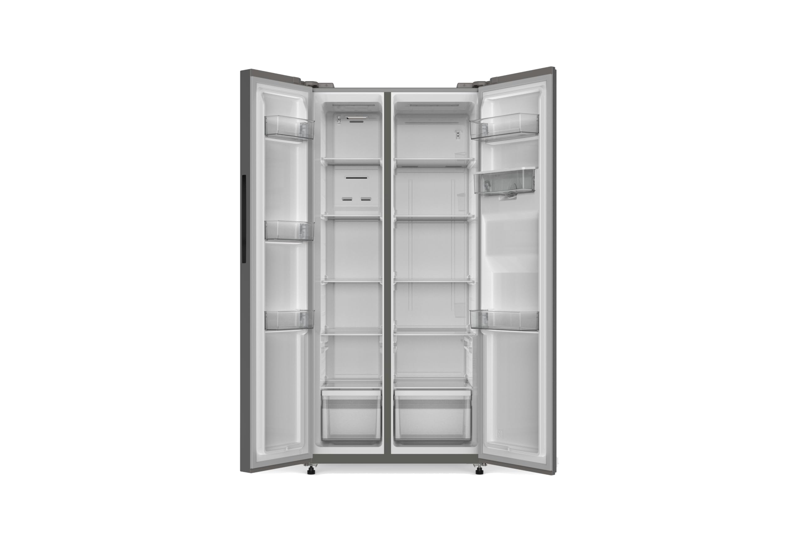 PKM SBS480NFWDBJ - Frigorífico congelador | Side by Side by Side | Negro | 444 litros de capacidad útil | Clase de eficiencia energética E | Modo de congelación rápida | NoFrost | Pantalla | Control