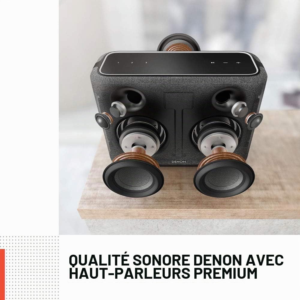 Denon Home 250 Haut-Parleur Multiroom HiFi avec HEOS intégré, Wi-FI, Bluetooth, USB, AirPlay 2, Audio Haute Résolution, Compatible Alexa, Enceinte Stéréo - Blanc