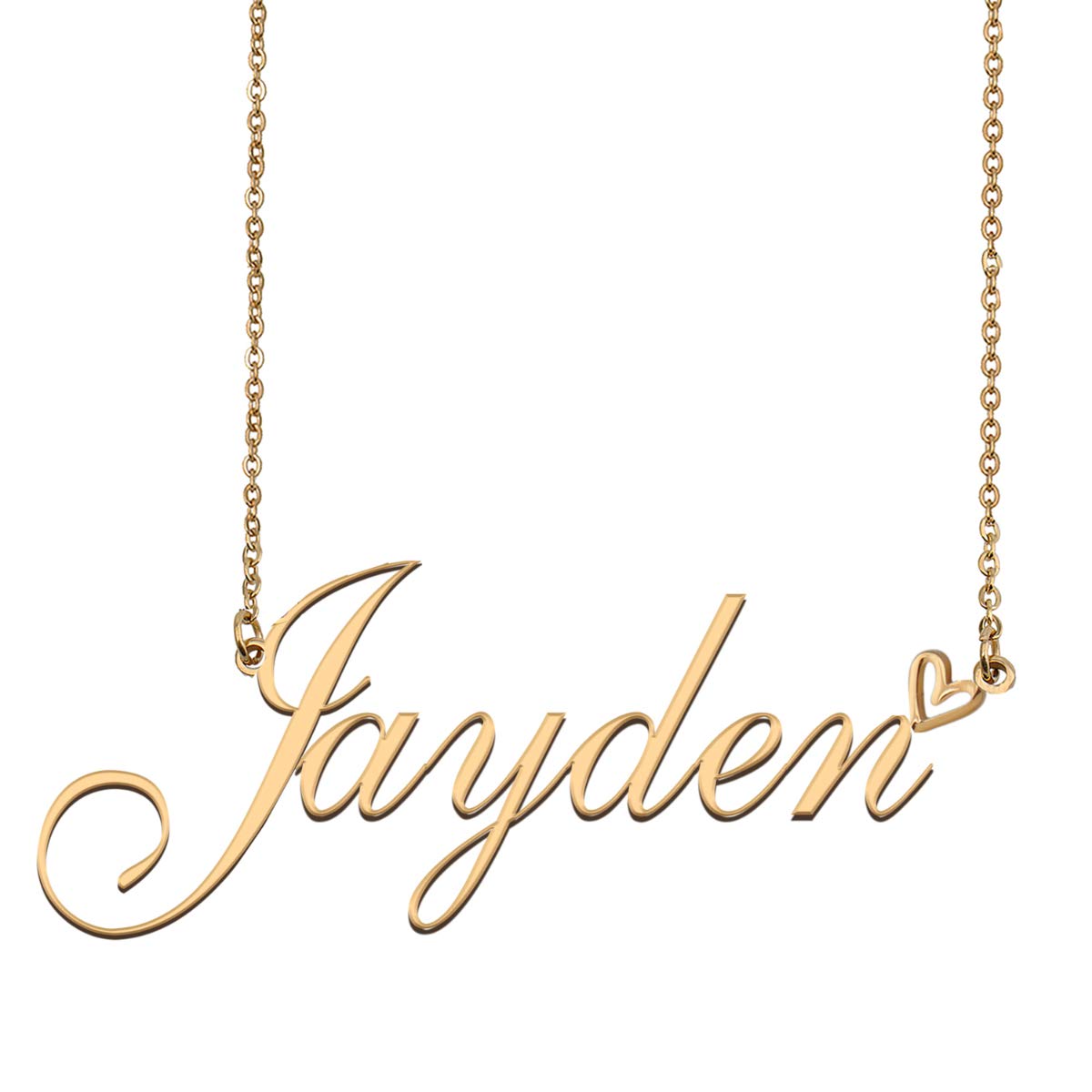 Custom Name Necklace 18K Gold Plated Nameplate Personalized Jewelry Gift for Women