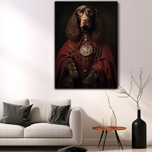 Miniatura 1156 de Thuan Chow Chow Retrato de mascota con disfraz real de perro en un disfraz retrato de perro con vestimenta Retrato medieval de mascota retrato