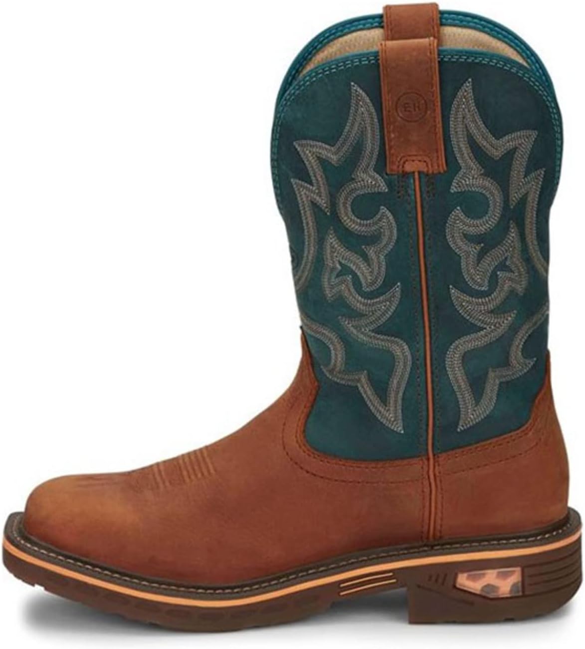 Justin Men's Resistor Western Work Boot Composite Toe Russett 9 D(M) US
