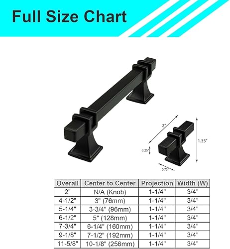 Miniatura 8 de Modket Manija de barra en T de níquel cepillado serie 13  3-34 pulgadas (3.780 in), longitud total de 5-14 pulgadas, paquete de 10 accesorios