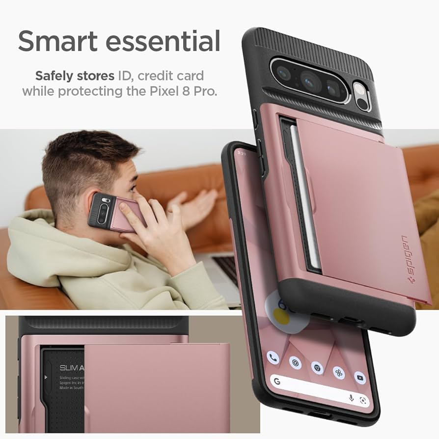 Amazon | Spigen Google Pixel8 Pro ケース カード 収納 MIL規格取得