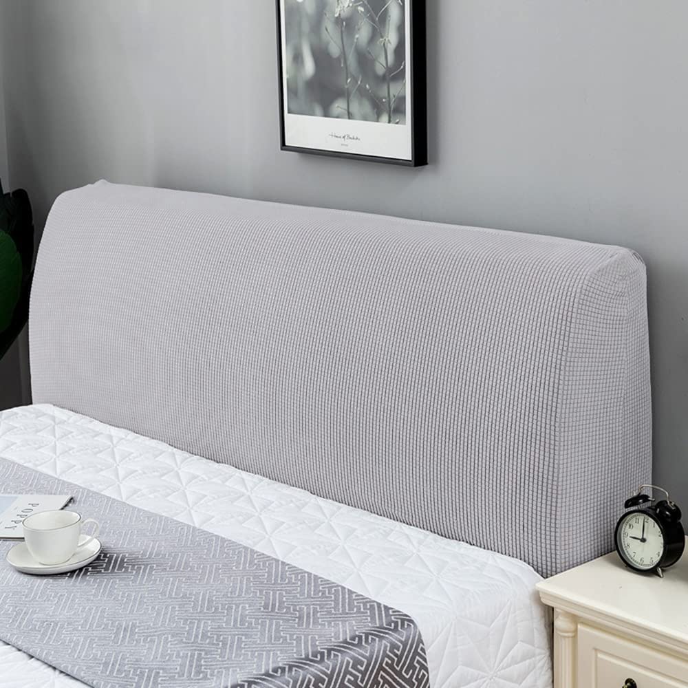 Fodera Elasticizzata Per Testiera Letto - Copri Testiera Imbottita 110-130 Cm - Colore Caffè