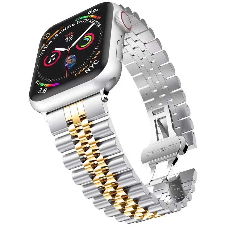 Valente Heavy Metal 42mm/44mm/45mm Strap Compatible with IWatch Series 8,7,6,5,SE, Ultra-image-44