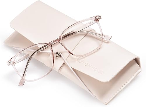 FONHCOO Lentes de bloqueo de luz azul TR90 para mujeres y hombres, marco de moda, lentes de luz azul para computadora, antirreflejos UV