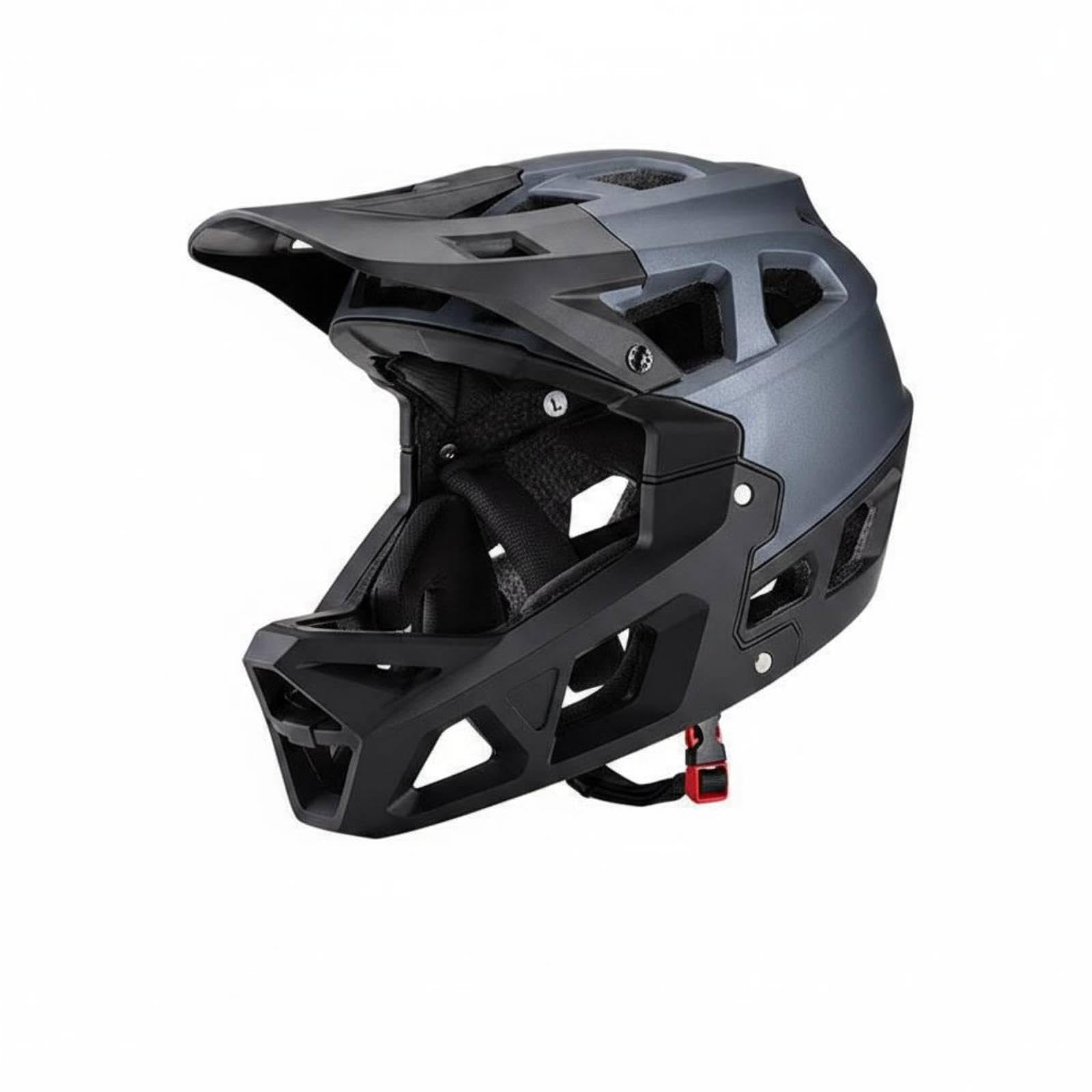 Downhills Helmet Impact Resistant Downhills Bike Helmet Customizable Fit Head Protection for Adults, Trail Riding Titanium Black L-image-23