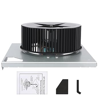 S-97016621 Bathroom Exhaust Fan Motor & Blower Wheel Quiet, Easy Install, Strong Airflow, Replaces OEM 97016621, 99080568 S97016621 with Bracket