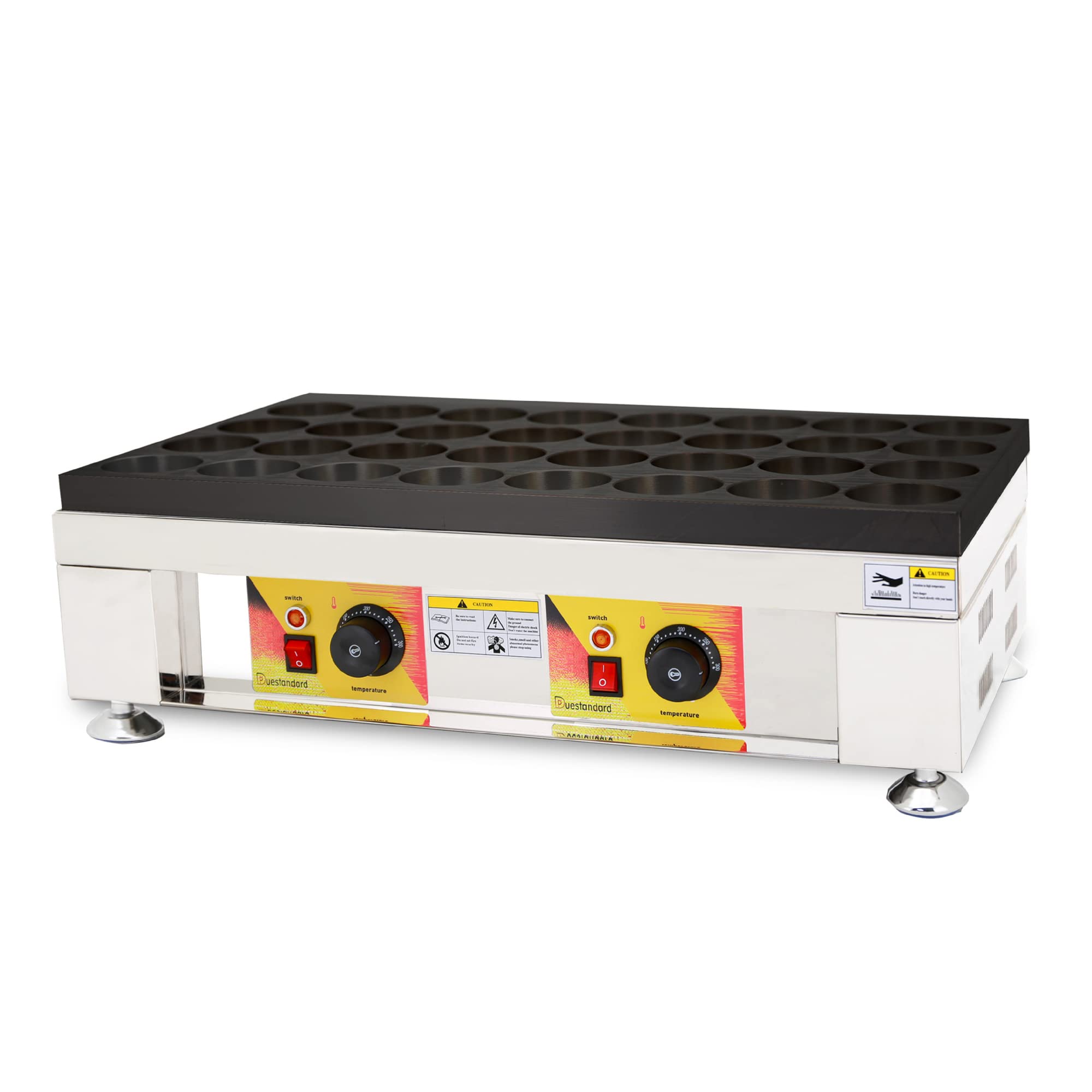 Macchina per Fare la Torta di Fagioli Rossi elettrica Commerciale, Macchina per Waffle Antiaderente, Macchina per Torta di Fagioli Rossi di Taiwan a 32 Fori, 2400 W, Temperatura Regolabile