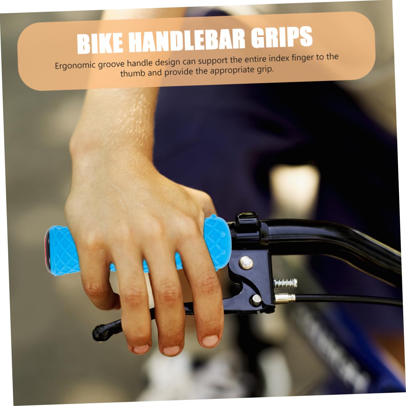 POPETPOP Lot De 3 Paires De Poignées De Guidon De Vélo Confortables en Silicone Design Ergonomique avec Rainures