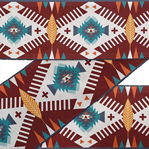 IBA Indianbeautifulart Red Aztec Southwestern Printed Ribbon Trim by 9