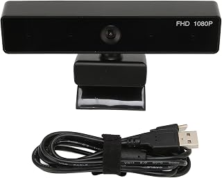 Computer Camera HD 1080P USB Webcam for Live Streaming Online Classes - 96 Degree Angle, Stereo Sound Pickup