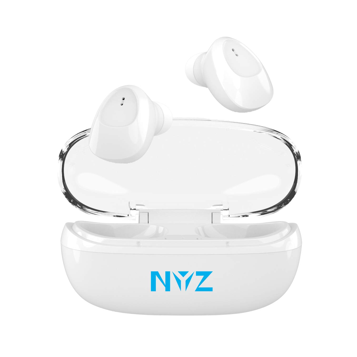 Wireless Earbuds, NYZ [2021 Upgraded] True Wireless Bluetooth Headphones in-Ear Earphones HiFi Stereo Cordless Earbuds wit...