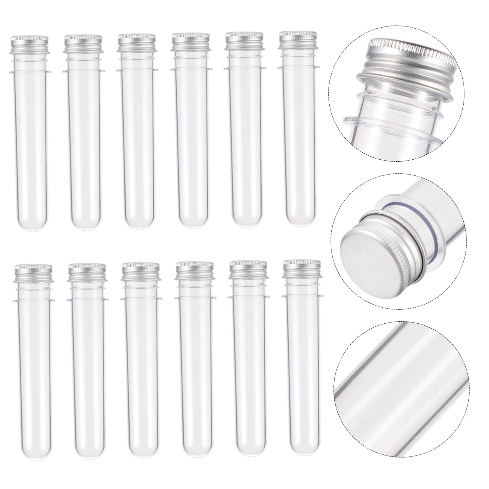 SOLUSTRE Bath Salt Holders Portable Candy Bottles Plastic Storage Tubes Candy Jars Storage Vials