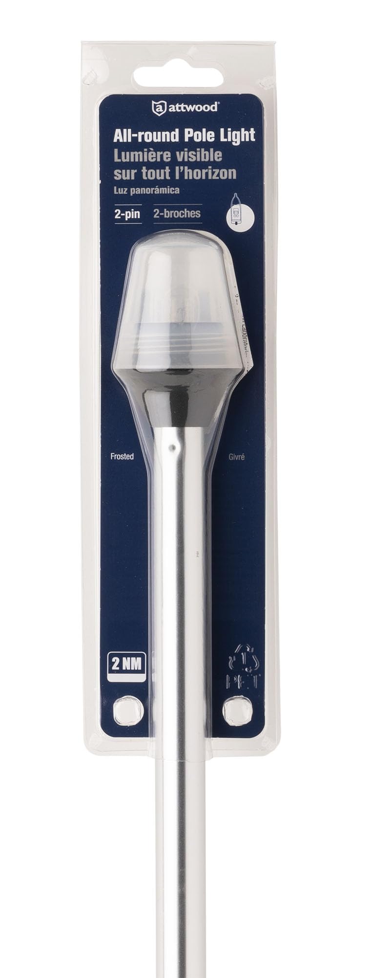 Attwood 5110-36-7 Luz Todo Horizonte Translúcida, 91 Cm