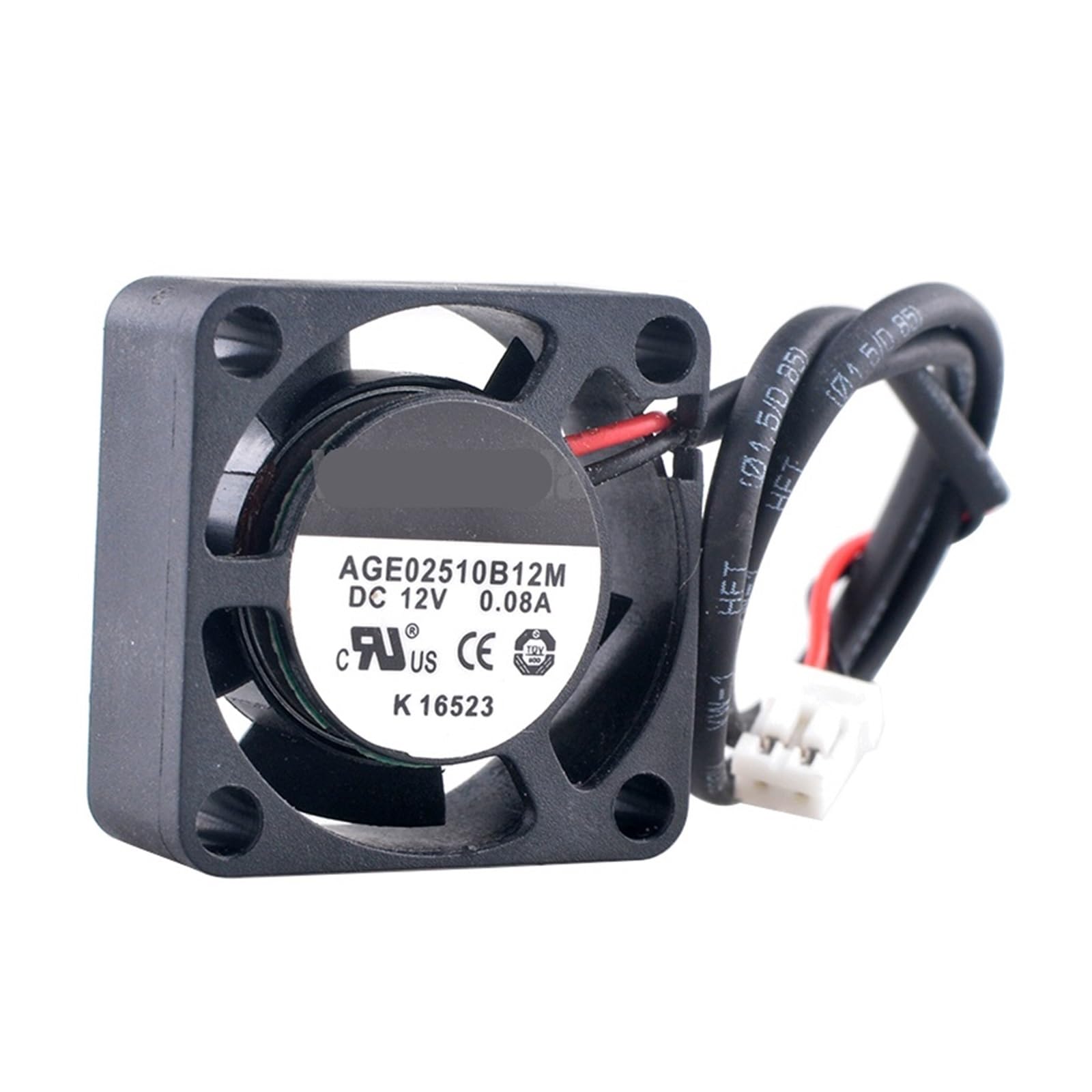 JJKKOZVQF AGE02510B12M 2.5cm 25mm fan 25x25x10mm DC12V 0.08A 2pin Ball bearing cooling fan