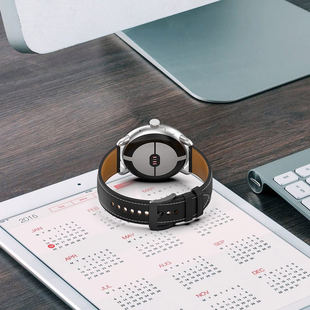 MiranaTech Cinturino in Vera Pelle Compatibile per Google Pixel Watch LTE/WiFi 2022, Cinturini di Ricambio in Pelle Morbida Premium Compatibile con Google Pixel Watch (Marrone