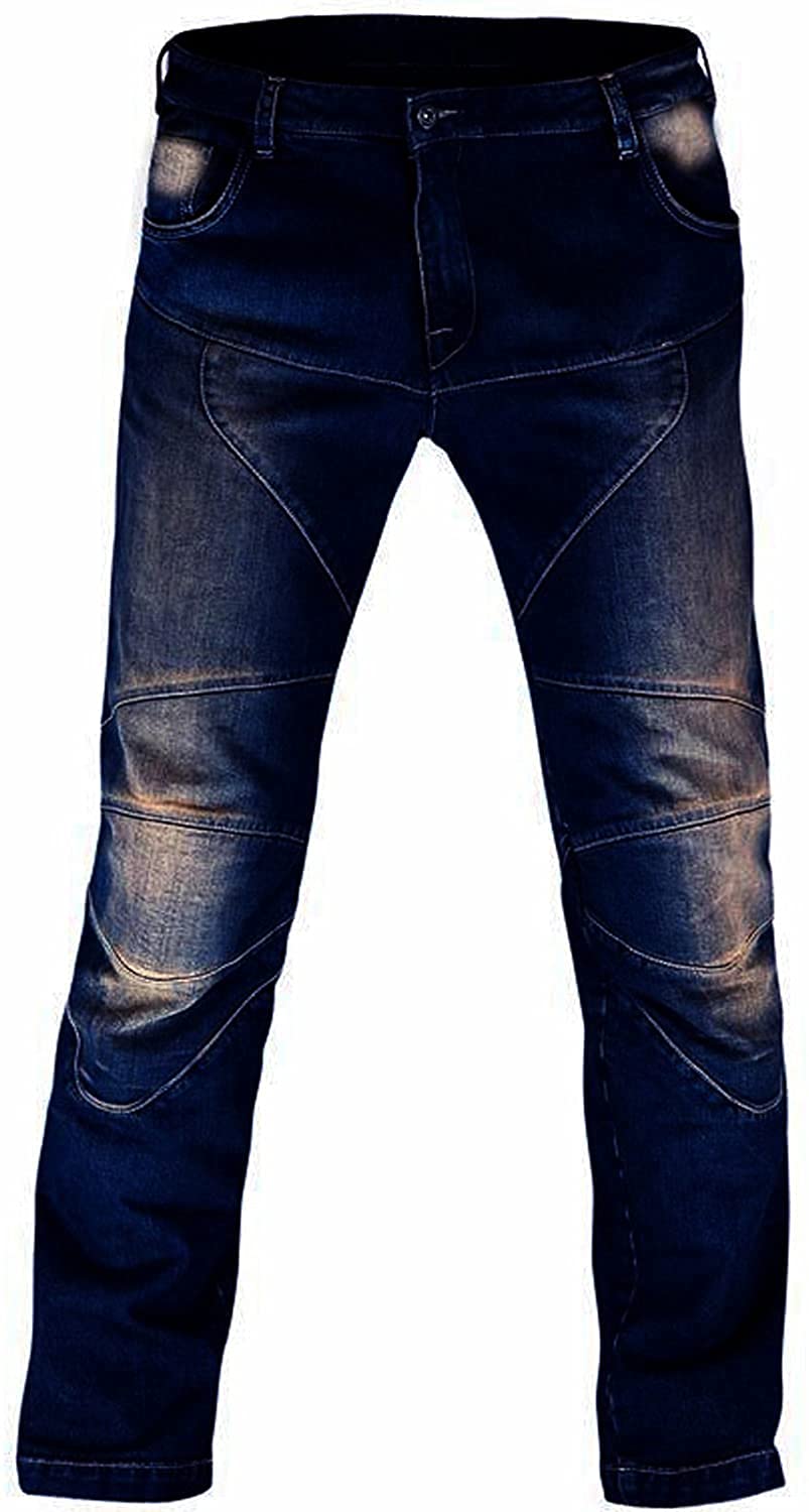 Juicy Trendz Motorcycle Jeans- Men’s Biker Pants with Knees & HIPS Safety Pads, Stylish and Protective Motorbike Kevlar Pant for Bike Rider