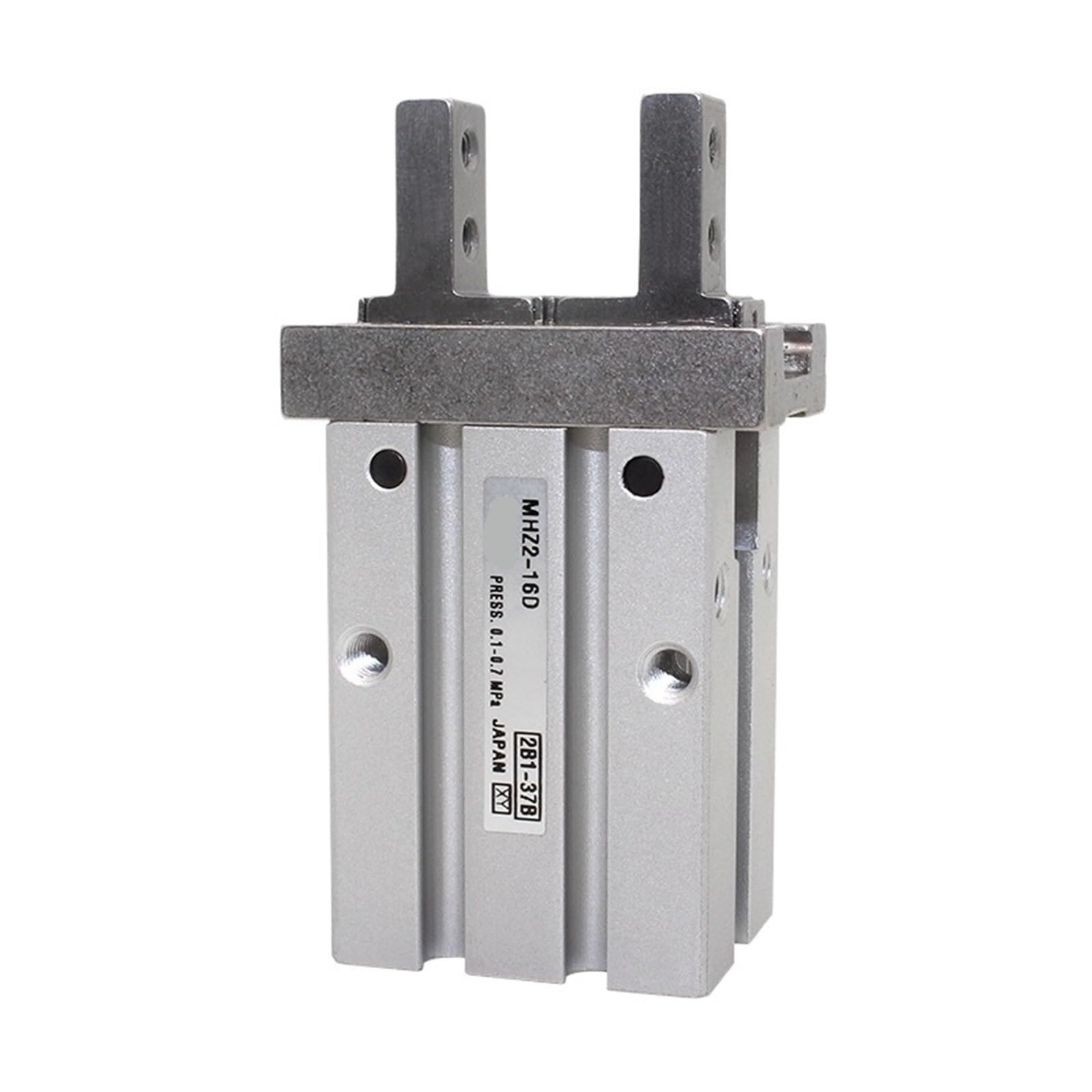 Pinza neumática MHZL2 con puerto axial para automatización industrial