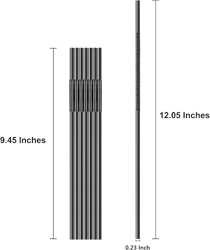 Vista 8 de [Envueltas individualmente] 100 popotes de plástico flexibles coloridos, pajitas flexibles desechables