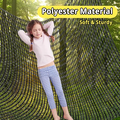 image for Toriexon Climbing Cargo Net - 6.5' x 9.8', Double Layer Playground Saf