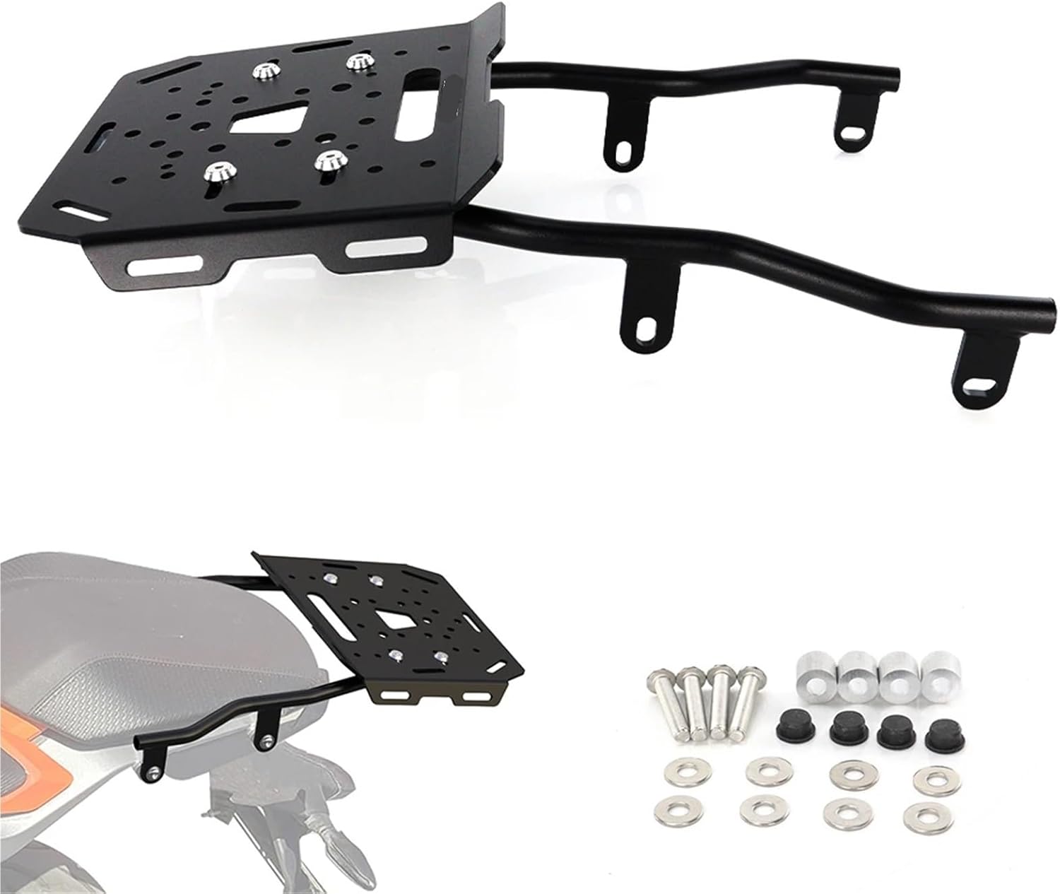 Replacement Motorcycle Rear Luggage Rack Bracket Fit for KTM Duke 390 2024-2025 Storage Top Case Support Carrier Cargo Tail Bag Holder