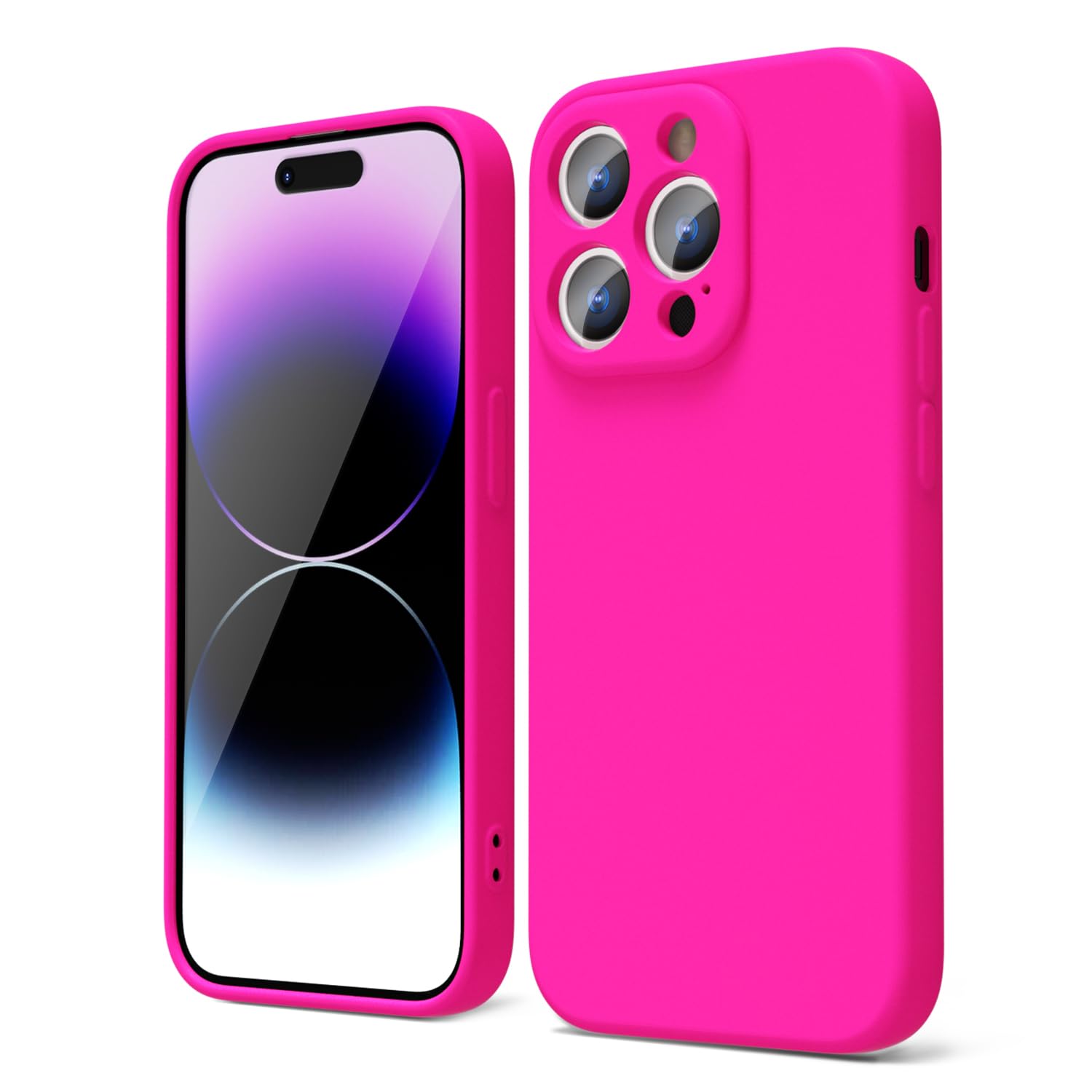oakxco for iPhone 16 Pro Max Case Liquid Silicone, Soft Rubber Gel Elegant Aesthetic Basic Simple Cover, Cute Thin Slim TPU Matte Solid Color Plain Smooth Case for Women Girl, Light Pink — view 1139