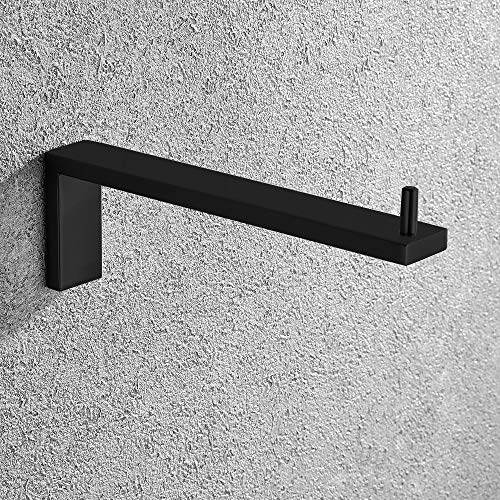 Porte-serviette mural moderne noir mat pour une routine fluide au réveil