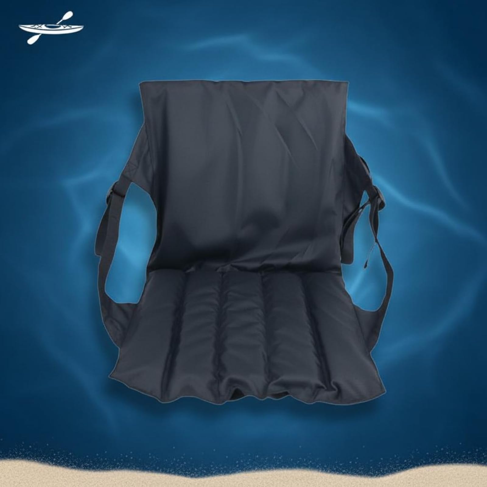 Respaldo para Kayak Asiento Cojín Soporte Lumbar Respaldo Acolchado con Malla Elástica y Correas de Ajuste Adecuado para Kayak Rafting Surf Costeras Turismo Náutico, Rojo