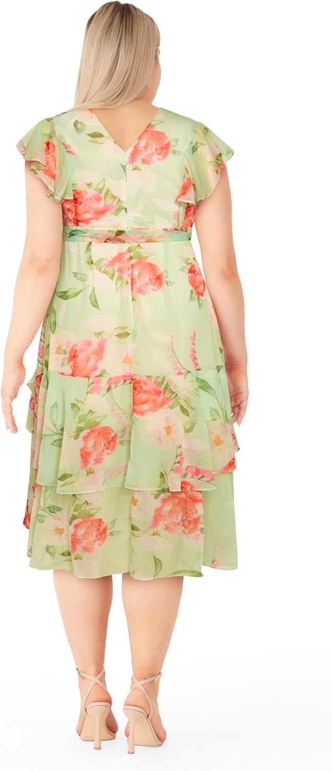 City Chic Women's Plus Size Dress - Flare Tier Print Maxi - Image 2