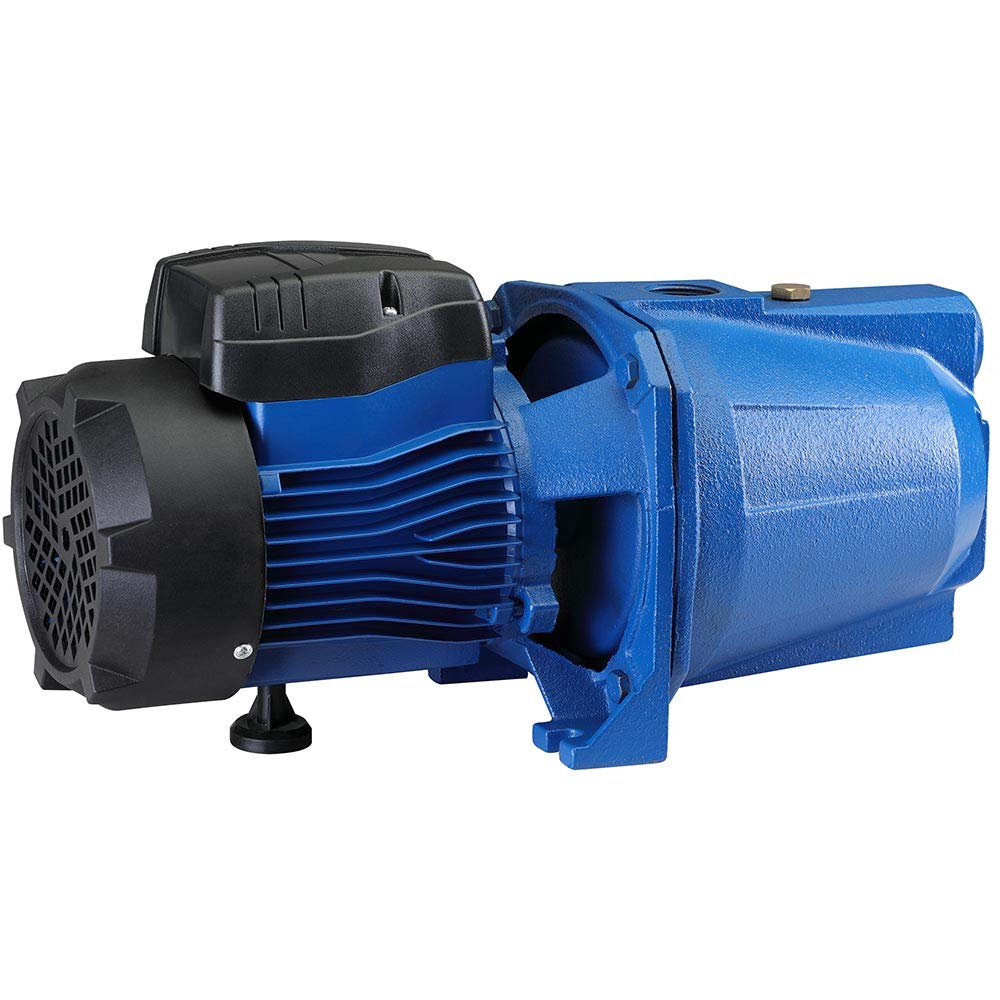 Bakaji Elettropompa Autoadescante per Autoclave Periferica Potenza 1 HP (750W) Pompa Motore in Rame Girante in Acciaio Inox Albero in Acciaio al Carbonio e Corpo in Ghisa Portata Massima 50L/min