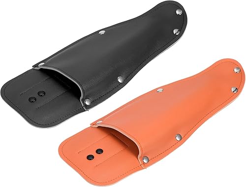 Miniatura 4 de PATIKIL Funda de cuero para podadora de jardín, 2 unidades1 juego de podadoras de derivación, funda protectora para tijeras de podar de jardinería,
